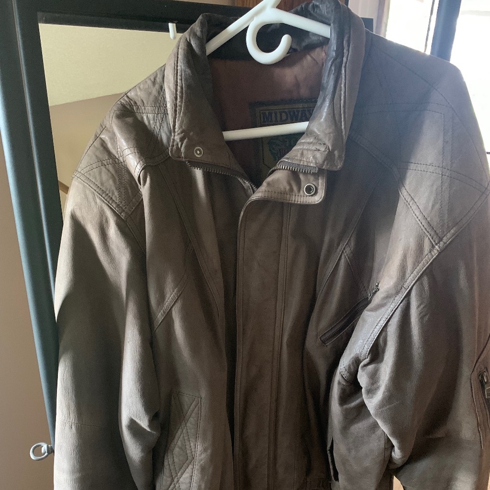 Vintage Midway 100% Leather Jacket